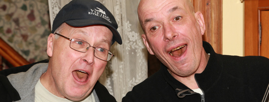Mark Despault and Fraser Hardman in full song
