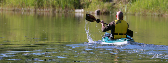Kayaking on the Outlet River