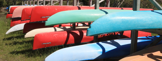 Canoes at Woodyard