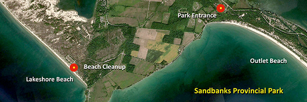 Lakeshore Beach Cleanup Map