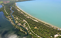 Outlet River, East Lake Aerial 2019